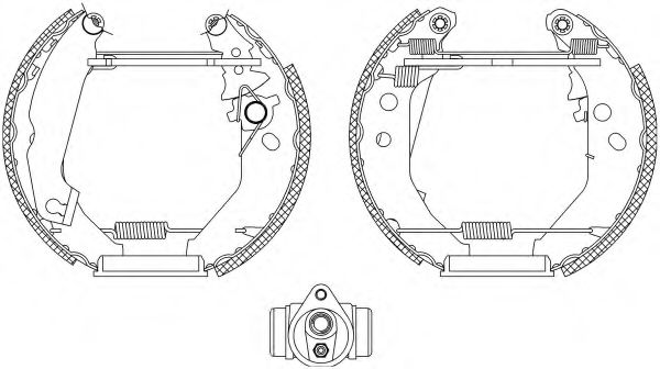Тормозные колодки барабанные BEHR/HELLA 8DB 355 003-781