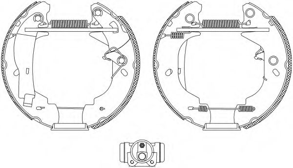 Тормозные колодки барабанные BEHR/HELLA 8DB 355 004-121