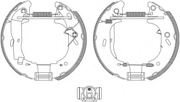 Тормозные колодки барабанные BEHR/HELLA 8DB 355 004-141
