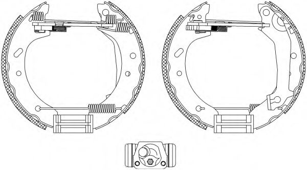 Тормозные колодки барабанные BEHR/HELLA 8DB 355 004-081