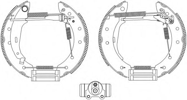 Тормозные колодки барабанные BEHR/HELLA 8DB 355 003-981