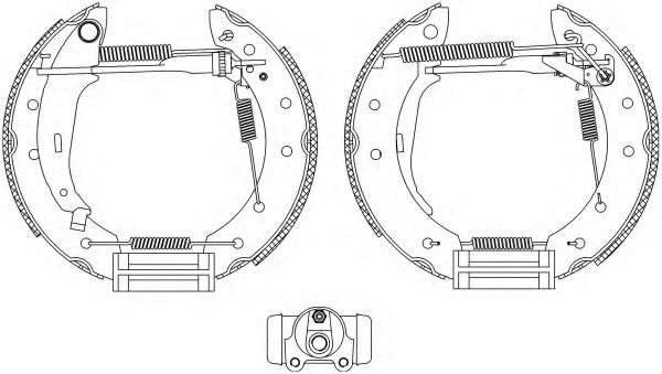 Тормозные колодки барабанные BEHR/HELLA 8DB 355 004-291