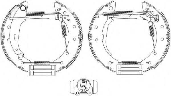 Тормозные колодки барабанные BEHR/HELLA 8DB 355 004-661