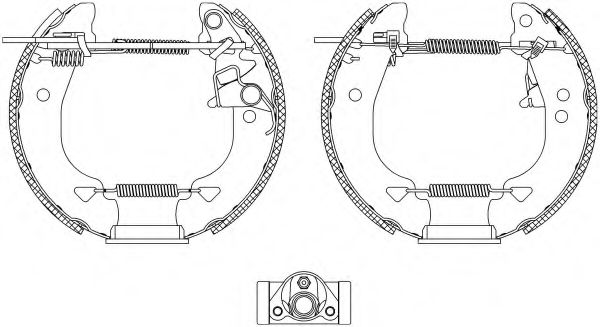 Тормозные колодки барабанные BEHR/HELLA 8DB 355 004-331