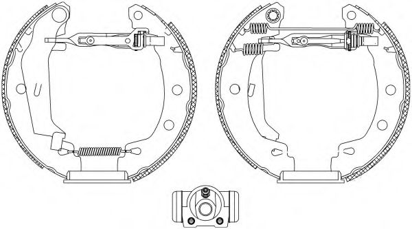 Тормозные колодки барабанные BEHR/HELLA 8DB 355 004-691