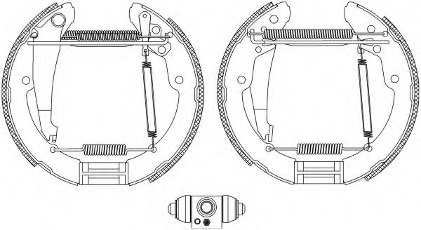 Тормозные колодки барабанные BEHR/HELLA 8DB 355 005-251