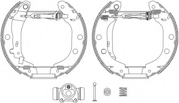 Тормозные колодки барабанные BEHR/HELLA 8DB 355 004-671