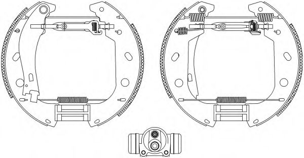 Тормозные колодки барабанные BEHR/HELLA 8DB 355 004-471