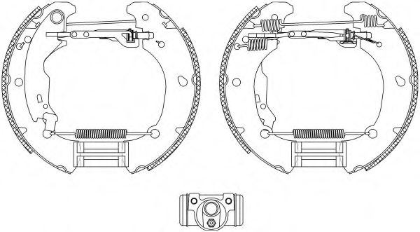 Тормозные колодки барабанные BEHR/HELLA 8DB 355 004-481