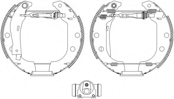 Тормозные колодки барабанные BEHR/HELLA 8DB 355 004-591