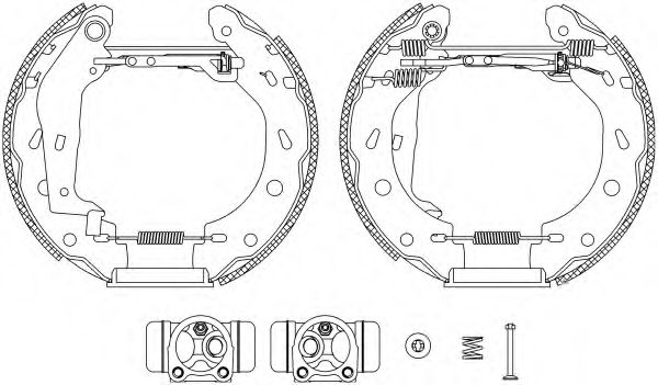 Тормозные колодки барабанные BEHR/HELLA 8DB 355 004-941