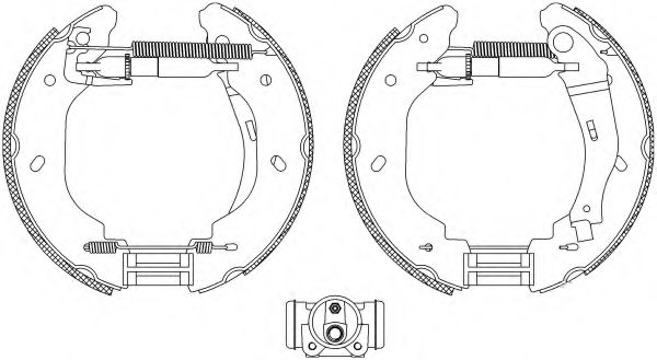 Тормозные колодки барабанные BEHR/HELLA 8DB 355 005-081
