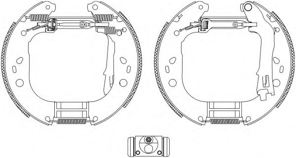 Тормозные колодки барабанные BEHR/HELLA 8DB 355 004-851