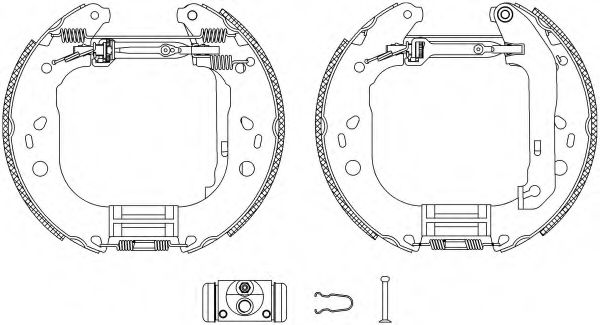 Тормозные колодки барабанные BEHR/HELLA 8DB 355 004-861