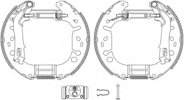 Тормозные колодки барабанные BEHR/HELLA 8DB 355 005-131