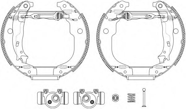 Тормозные колодки барабанные BEHR/HELLA 8DB 355 022-951