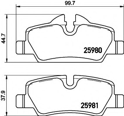 Тормозные колодки BEHR/HELLA 8DB 355 021-481