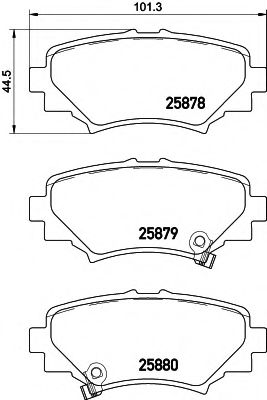 Тормозные колодки BEHR/HELLA 8DB 355 021-411