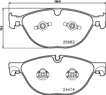 Тормозные колодки BEHR/HELLA 8DB 355 021-381