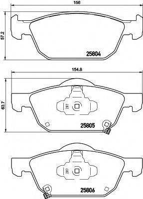 Тормозные колодки BEHR/HELLA 8DB 355 021-431