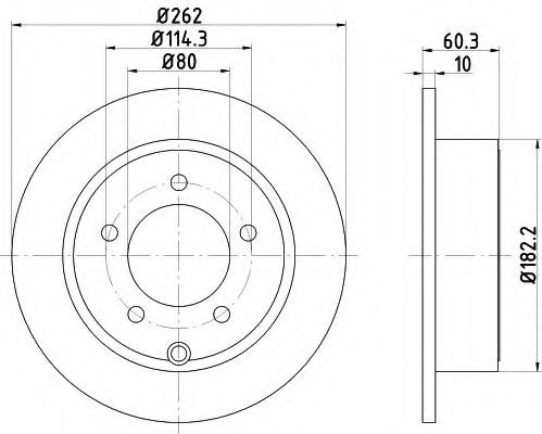 Тормозной диск BEHR/HELLA 8DD 355 120-561