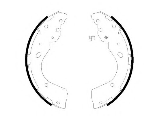 Тормозные колодки барабанные BEHR/HELLA 8DB 355 022-241