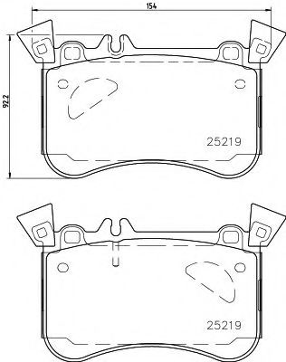Тормозные колодки BEHR/HELLA 8DB 355 021-771