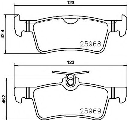 Тормозные колодки BEHR/HELLA 8DB 355 021-701