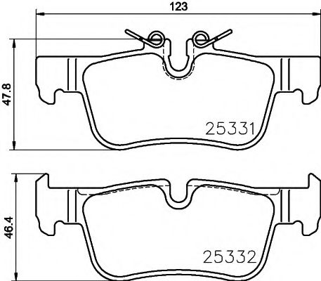 Тормозные колодки BEHR/HELLA 8DB 355 021-681