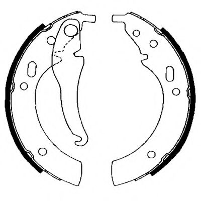 Тормозные колодки барабанные BEHR/HELLA 8DB 355 000-121