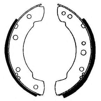 Тормозные колодки барабанные BEHR/HELLA 8DB 355 000-541