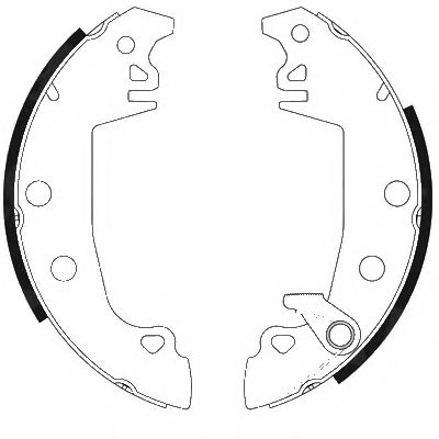 Тормозные колодки барабанные BEHR/HELLA 8DB 355 001-201