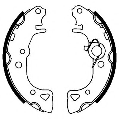 Тормозные колодки барабанные BEHR/HELLA 8DB 355 001-001