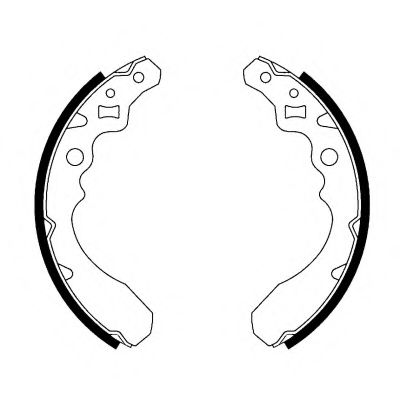 Тормозные колодки барабанные BEHR/HELLA 8DB 355 001-121