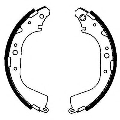 Тормозные колодки барабанные BEHR/HELLA 8DB 355 000-231