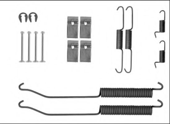 Ремкомплект барабанных колодок BEHR/HELLA 8DZ 355 205-871