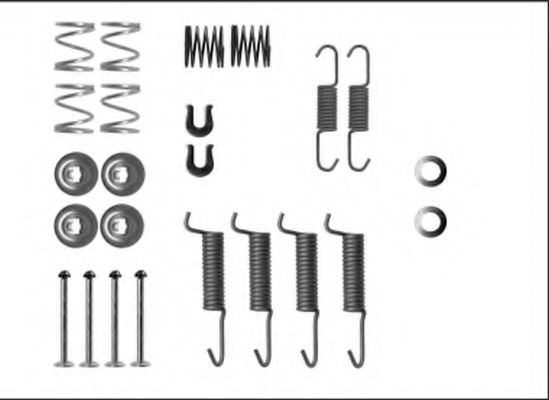 Ремкомплект барабанных колодок BEHR/HELLA 8DZ 355 205-971