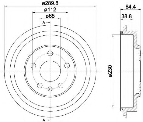 Тормозной барабан BEHR/HELLA 8DT 355 302-561