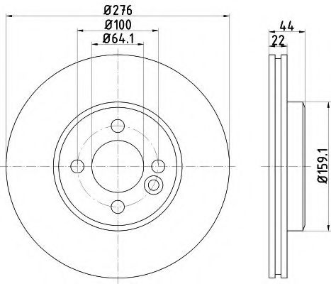 Тормозной диск BEHR/HELLA 8DD 355 120-611