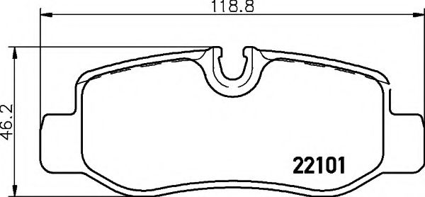 Тормозные колодки BEHR/HELLA 8DB 355 021-761