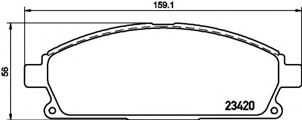 Тормозные колодки BEHR/HELLA 8DB 355 021-651
