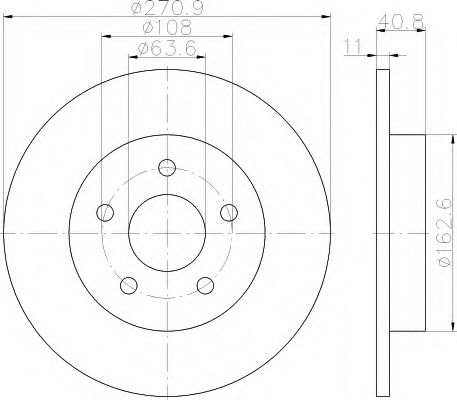 Тормозной диск BEHR/HELLA 8DD 355 118-221