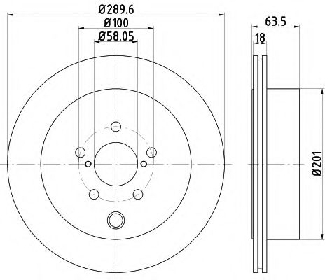 Тормозной диск BEHR/HELLA 8DD 355 122-281