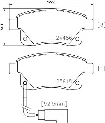 Тормозные колодки BEHR/HELLA 8DB 355 012-781
