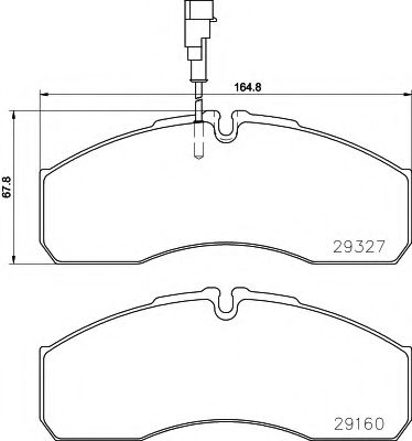 Тормозные колодки BEHR/HELLA 8DB 355 020-711