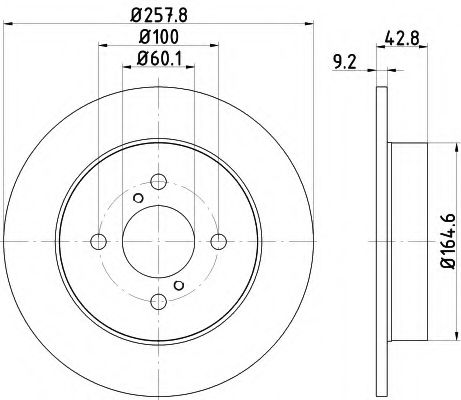 Тормозной диск BEHR/HELLA 8DD 355 122-521