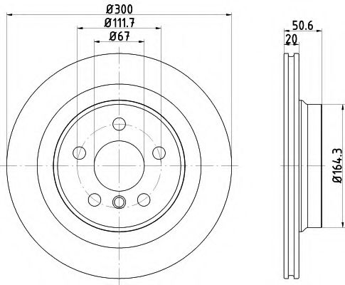 Тормозной диск BEHR/HELLA 8DD 355 122-631