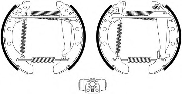 Тормозные колодки барабанные BEHR/HELLA 8DB 355 022-771