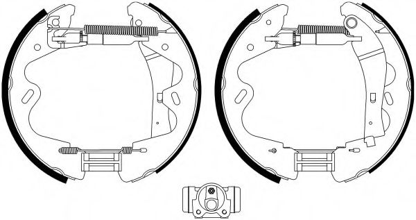 Тормозные колодки барабанные BEHR/HELLA 8DB 355 022-991