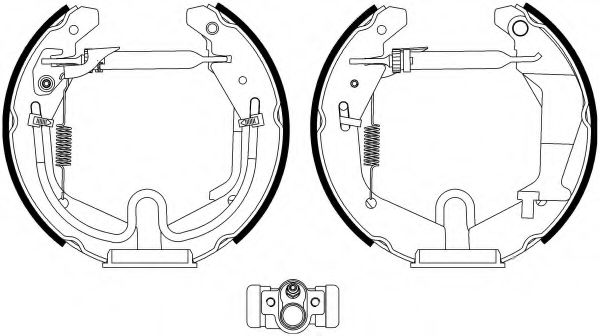 Тормозные колодки барабанные BEHR/HELLA 8DB 355 022-981